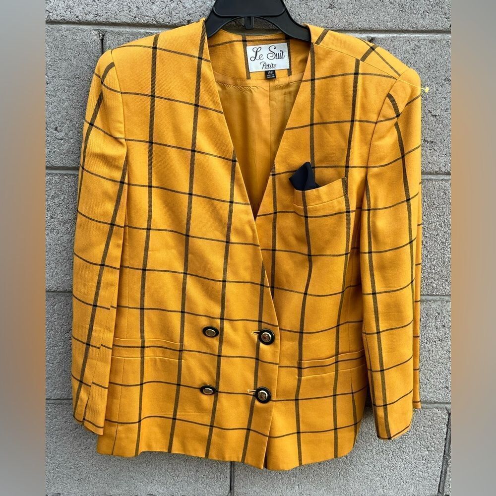 Gorgeous Career Le Suit Petite Skirt Set Size 14P